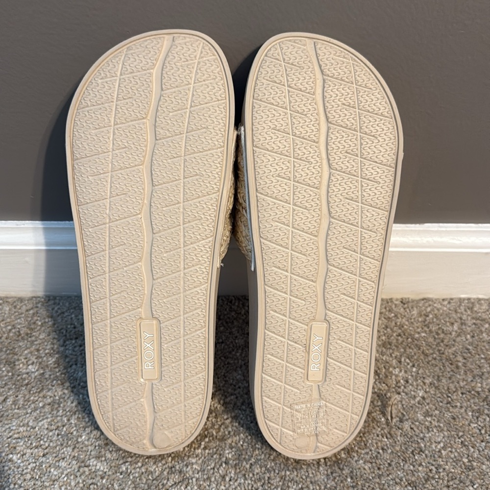 Roxy Slippy Jute Sandals NWOB - Picture 5 of 6